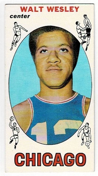 1969 Topps Basketball #22 Walt Wesley - Chicago Bulls
